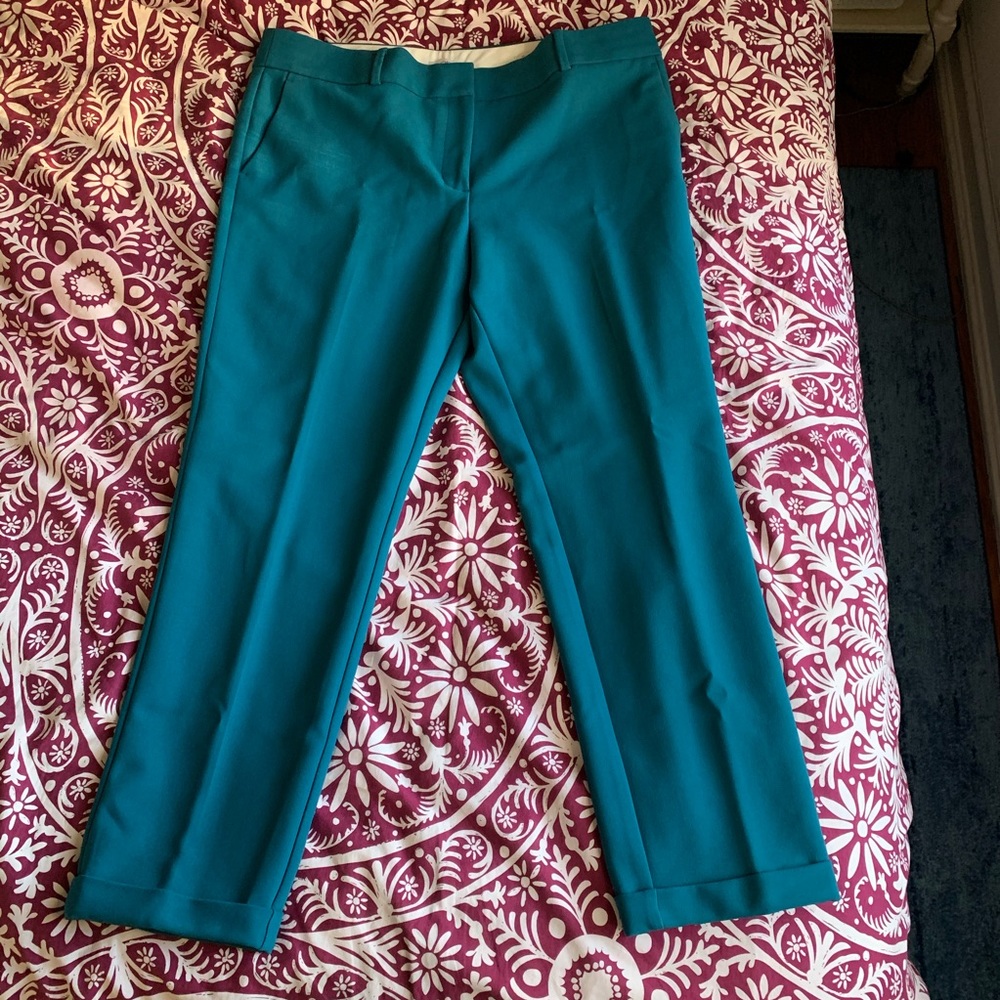 NWT Blue Ankle Length Slacks from LOFT, Size 14